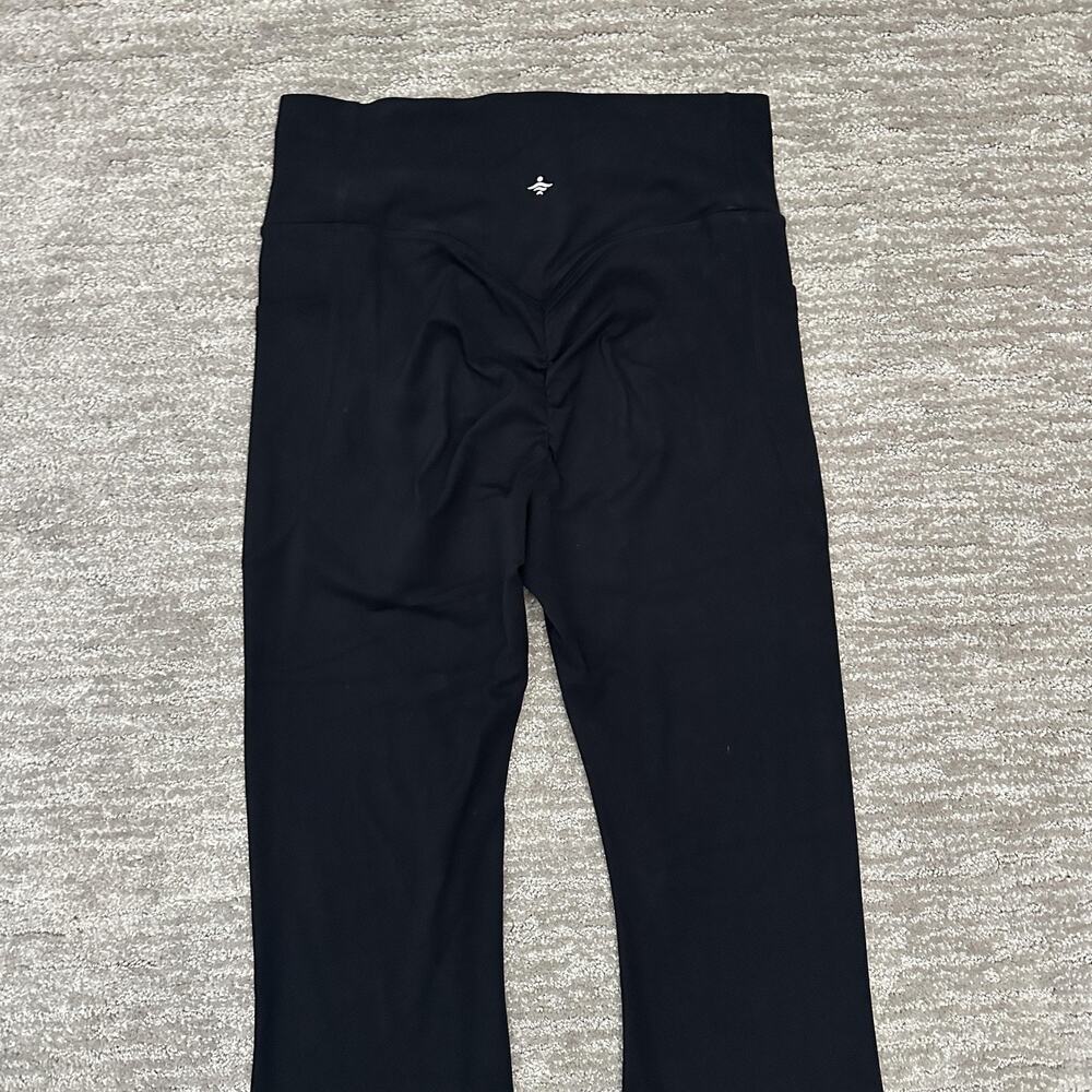Halara Leggings Womens Small Black UltraSculpt Flare High Rise Pockets Yoga - Picture 6 of 13
